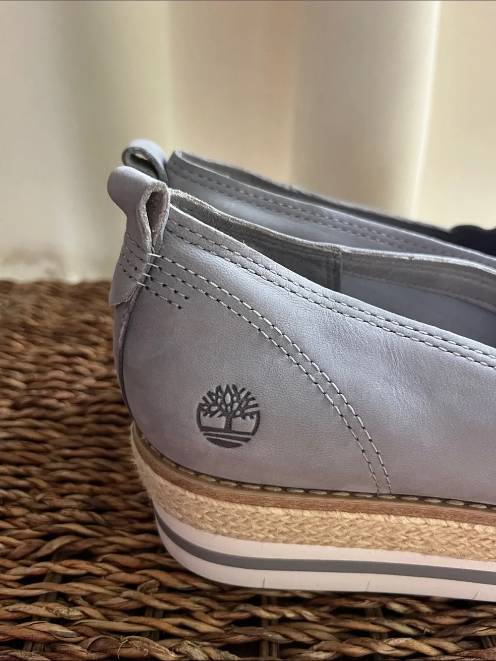 🔹Timberland Women's Emerson Gray Slip-On Espadrille Platform Loafers  NWOT🔹